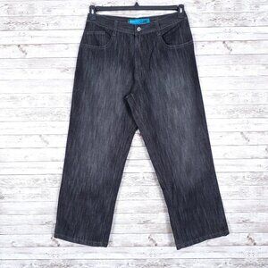 Wckd Denim Mens Jeans Waist 34 Loose Fit Black 199A